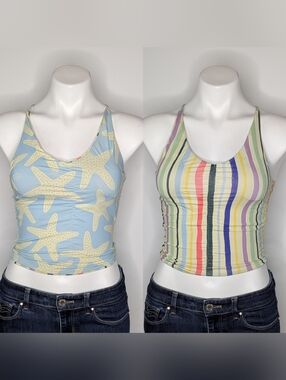 RAD Swim Cora Reversible Tankini Bikini Top XS